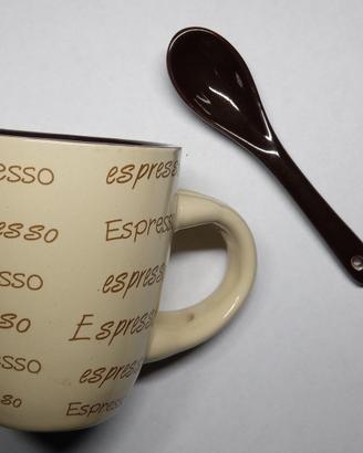 TAZZINA con cucchiaino - ESPRESSO 