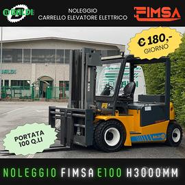 Noleggio carrello elevatore grande portata - 100 q