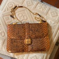 Borsa in pelle di serpente fatta a mano