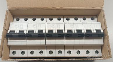 5 INTERRUTTORI MAGNETOTERMICI AEG 32 A 4500 P+N DG