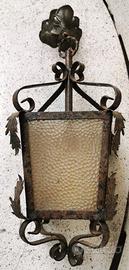 lampadario ferro battuto