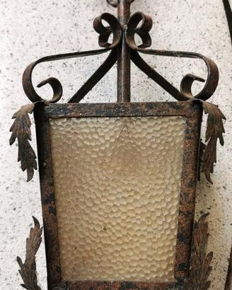 lampadario ferro battuto