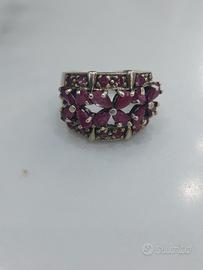 anello in argento modello fascia 