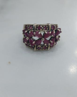 anello in argento modello fascia 