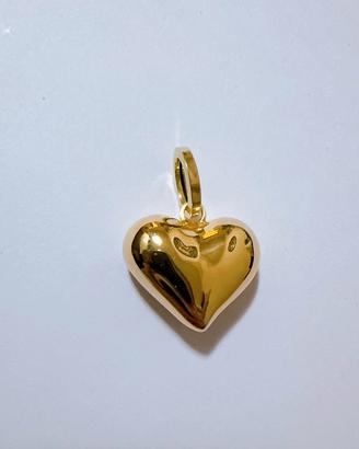 Ciondolo cuore elettroformato in oro 18kt 750