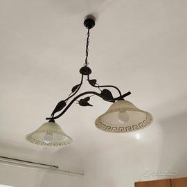 Lampadario doppia lampadina 