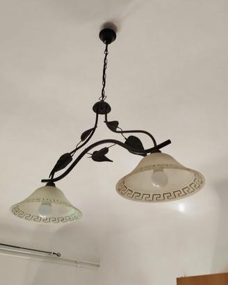 Lampadario doppia lampadina 
