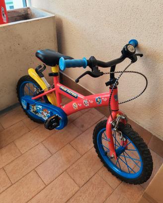 Bicicletta 14 pollici paw patrol