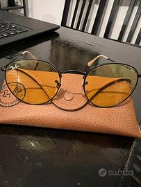 Ray Ban round metal lente gialla