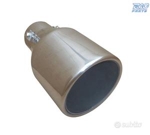 TERMINALE SCARICO TONDO 102MM ACCIAIO INOX