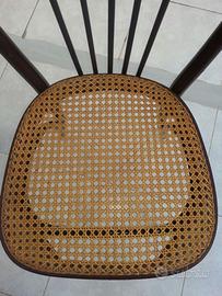 Sedie di antiquariato, in paglia di Vienna