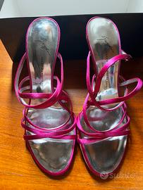 Giuseppe Zanotti - Sandali in raso color fucsia 37