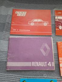 libri uso e manutenzione auto  storiche. 