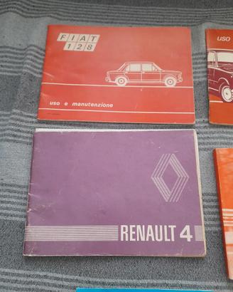 libri uso e manutenzione auto  storiche. 