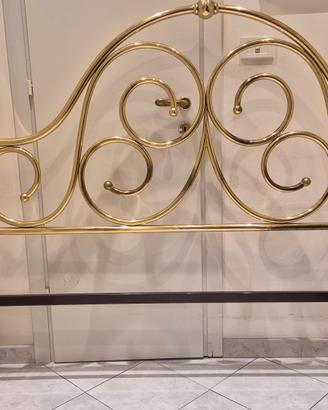 Struttura per letto matrimoniale in ottone