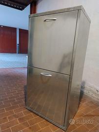 Pattumiera per raccolta differenziata (zincata)