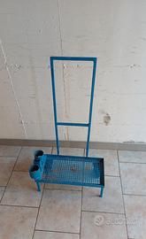 Carrello porta bombole in ferro