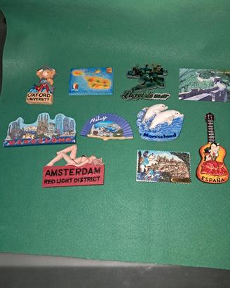 Lotto 10 magneti Souvenir Esteri 
