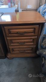 coppie di comodini in rovere