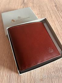 Portafoglio Aquascutum pelle Made Italy nuovo box