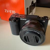 Sony zv e10 + obiettivo 16-50mm
