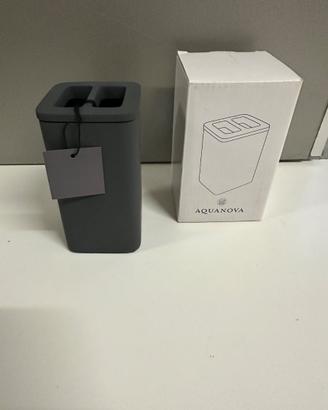 Aquanova bicchiere porta spazzolini bagno NUOVO