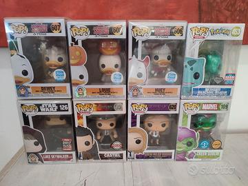 Funko pop dewey louie huey bulbasaur green goblin