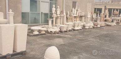 LOTTO STATUE FONTANE COLONNE VASI DA GIARDINO