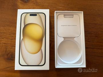 Scatola Apple iPhone 15 Yellow 128gb