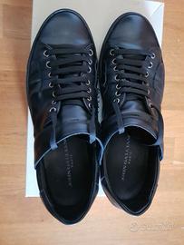 Sneakers John Galliano nere, in pelle, nr. 43