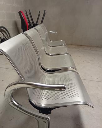 Panca sedie per sala d' attesa 