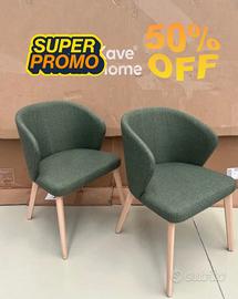 Sedia Darice kave home n ciniglia verde