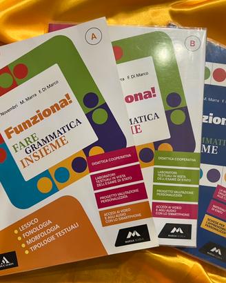 3 libri di grammatica italiana “ Funziona!” NUOVI