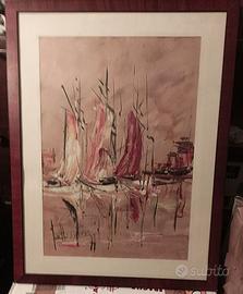 Lotto tre quadri incorniciati