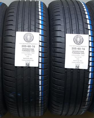 4 GOMME 205 60 16 BRIDGESTONE A75967