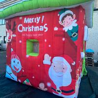 Casetta Babbo Natale gonfiabile