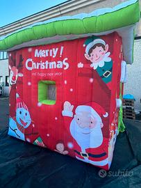 Casetta Babbo Natale gonfiabile