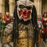 Maschera Predator Yautja in lattice
