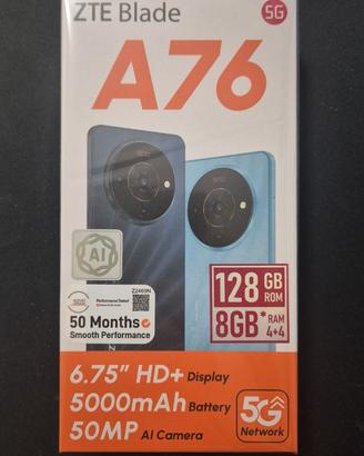 ZTE Blade A76 5G 128GB Nuovo Mai Usato