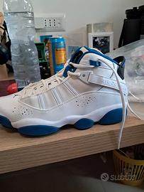 Nike Air Jordan 6 Rings "White / Dark Marina Blue