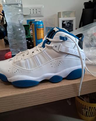 Nike Air Jordan 6 Rings "White / Dark Marina Blue