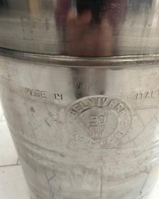 contenitore acciao inox 50 lt