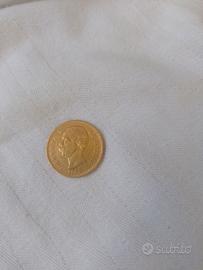 Marengo d oro. 20 lire del  1882