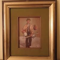 Dipinto ad olio su lamina di rame