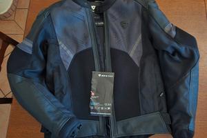 Giacca pelle moto Revit MANTIS 2 H2O black