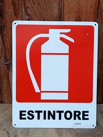 Cartello estintore 