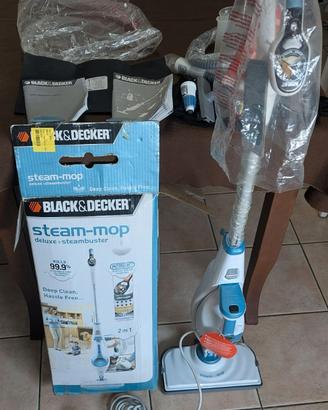 Black+Decker FSMH1621 Steam Mop 2in1 pari al nuovo