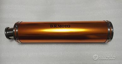 scarico tondo big 50 cm oro universalo moto