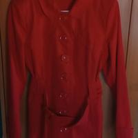 Spolverino trench rosso scuro Camaïeu 42