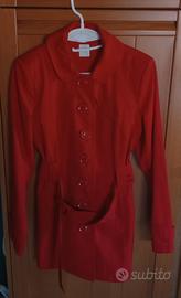 Spolverino trench rosso scuro Camaïeu 42